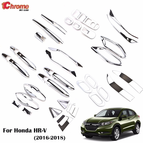 For Honda HR-V HRV Vezel 2016 2017 2022 Chrome Front Rear Fog Light Door Handle Bowl Cover Decor Trim Car Styling Accessories ► Photo 1/6