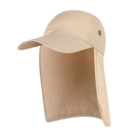 Sun Blocker Hats Outdoor Sun Protection Fishing Cap with Neck Flap