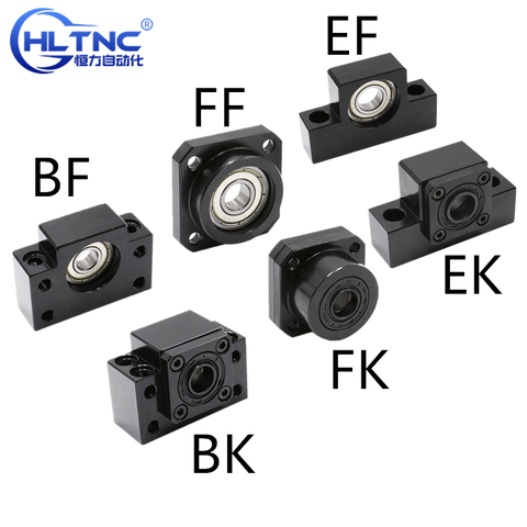 linear bearing block  BKBF10 BKBF12 BKBF15 BKBF20 BKBF25 EKEF12 EKEF15 EKEF20 FKFF10 FKFF12 FKFF15 FKFF20 for ball screw sfu1605 ► Photo 1/6