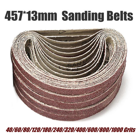 50 pcs/set  Sanding Belts 40-1000 Grits Sandpaper Abrasive Bands For Belt Sander Abrasive Tool Wood Soft Metal Polishing ► Photo 1/6