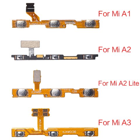 1pcs Replacement Parts For Xiaomi Mi A1 A2 Lite A3 Volume Button Power Switch On Off Button Flex Cable ► Photo 1/5