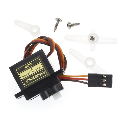 Black SG90 Pro 9g micro servo for airplane aeroplane 6CH rc helcopter kds esky align helicopter sg90 ► Photo 1/6