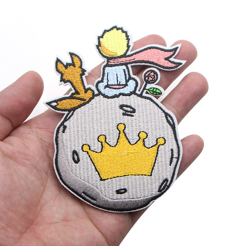 The Little Prince Embroidered Patches Iron on Sewing for hat bag shoes Applique embroideried accessories for DIY Patchworks 1pcs ► Photo 1/6