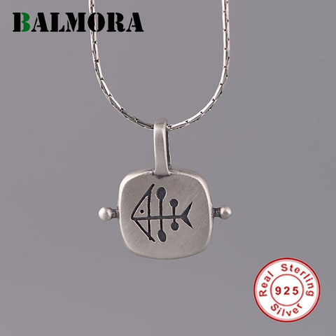 BALMORA Original 925 Real Sterling Silver Fish Pendant for Women Lover Unique Animal Pendant Charm Jewelry Accessories NO Chain ► Photo 1/6