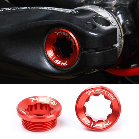 RISK M20x8mm Bicycle Bottom Bracket Bolts Aluminum Bike Chainwheel BB Cranks Cover Cycling Cups Arm Bolt With Transfer tool Kit ► Photo 1/6