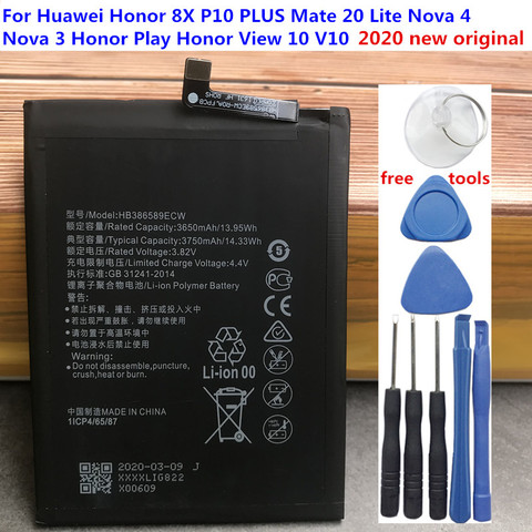 2022 Original New 3750mAh HB386589ECW Battery For Huawei Honor Play COR-L29 COR-AL10 COR-TL10 COR-AL00 Batteries + Tools ► Photo 1/2