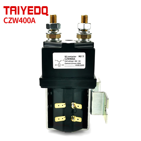 CZW400A DC Contactor Normally Open  DC Contactor  for construction machinery telecommunication equipment 12V 24V 36V 48V 60V 72V ► Photo 1/6