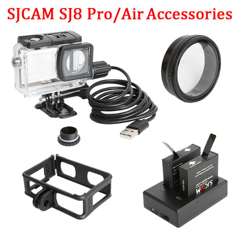 for SJCAM sj8 Series Sport Camera Special Accessory Sj8 Pro Charging Waterproof Case Protective Frame Lens Cover Battery Charger ► Photo 1/6