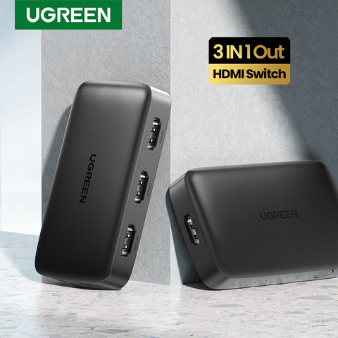 UGREEN HDMI Switch 3 in 1 Out 4K HDMI Switcher Splitter for Xiaomi Mi Box 4k@30Hz for Nintendo Switch PS4 with IR Remote Control ► Photo 1/6