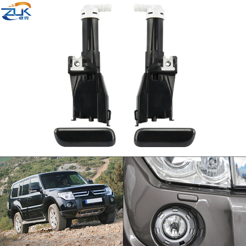 ZUK Headlight Washer Spray Nozzle With Cover Cap For Mitsubishi For Pajero Shogun V96 V97 2006-2022 Actuator / Lid Shell ► Photo 1/6