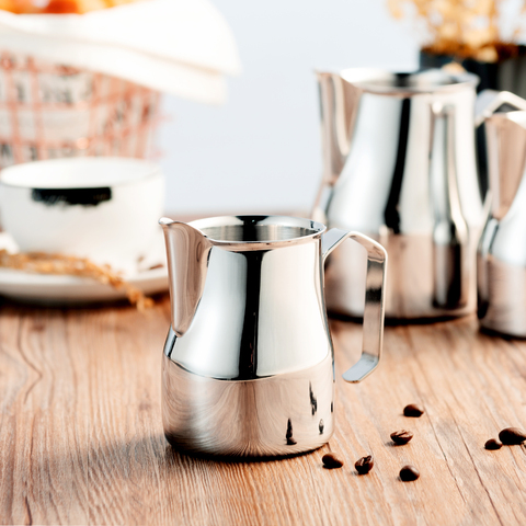 Milk Frother Duckbill Pitcher Stainless Steel Milk Jug Espresso Cup Latte Milk Coffee Creamer Milk Frother Jug 350ml/500ml/750ml ► Photo 1/6