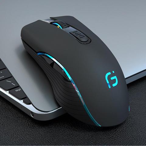 Rechargeable Wireless Silent Colorful LED Mice Optical Home Office Gaming Mouse ► Photo 1/6