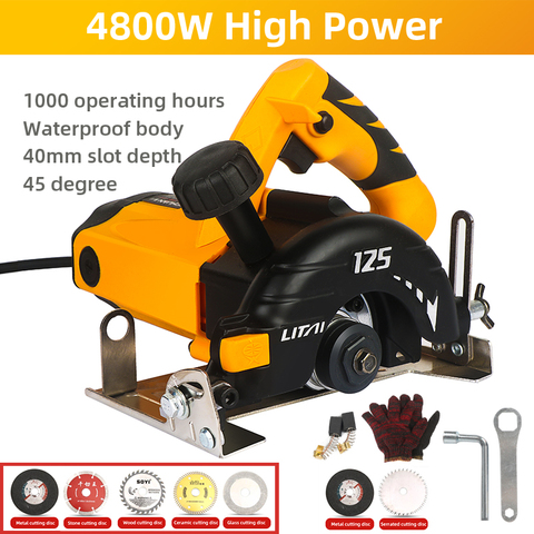 4800W Electric Cutting Portable Floor Tile Cut Machine Woodworking Cutting Machine Industrial Cutter Grade Ceramic Brick Stone ► Photo 1/6