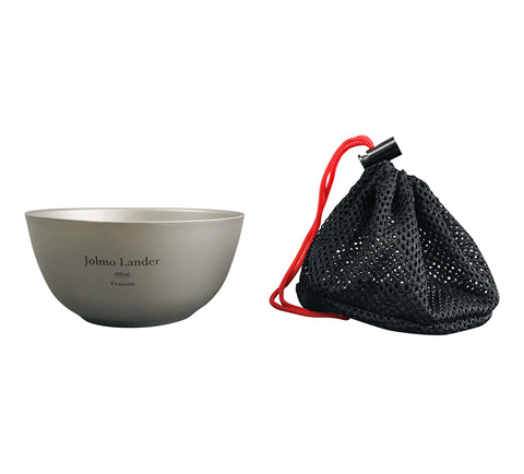 Jolmo Lander Titanium Bowl Double Wall Outdoor Camping Bowl Ultralight 400ml/13.5oz ► Photo 1/5