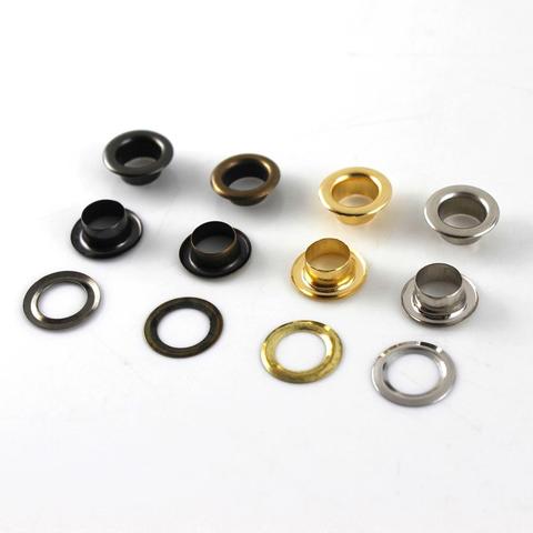 100sets 3.5mm Brass Eyelet with Washer Leather Craft Repair Grommet Round Eye Rings For Shoes Bag Clothing Leather Belt Hat ► Photo 1/6