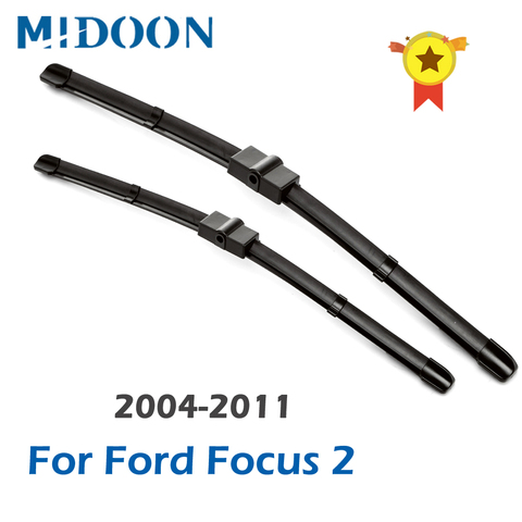 MIDOON Wiper LHD & RHD Front Wiper Blades For Ford Focus 2 2004 - 2011 Windshield Windscreen Front Window 26