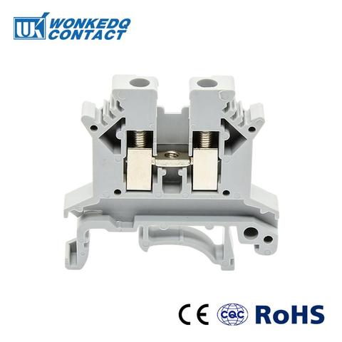 10Pcs UK-2.5B Din Rail 2.5 Terminal Block Wire Connector Connductor Universal Class Six Color Screw Strips UK2.5 ► Photo 1/6