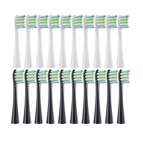 Replacement Brush Heads for Oclean X/ X PRO/ Z1/ F1/ One/ Air 2 /SE Sonic Electric Toothbrush Soft DuPont Bristle Nozzles 10 Pcs ► Photo 1/6