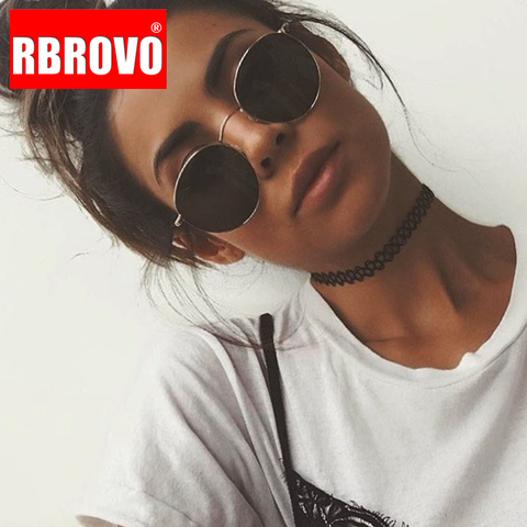 RBROVO 2022 Vintage Oval Classic Sunglasses Women/Men  Eyeglasses Street Beat Shopping Mirror Oculos De Sol Gafas UV400 ► Photo 1/6