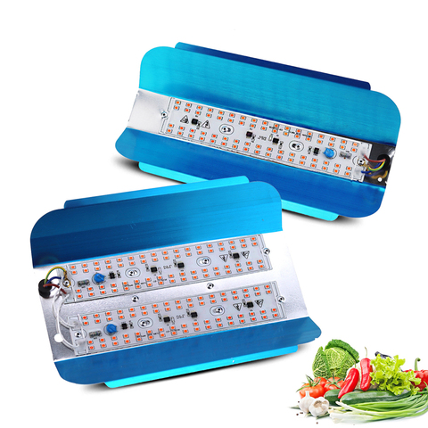 LED Grow Light Full Spectrum 100W 50W Phyto Flood Lights Outdoor Iodine  LED Growing Lamp Waterproof ip65 for Medicinal Plants ► Photo 1/6