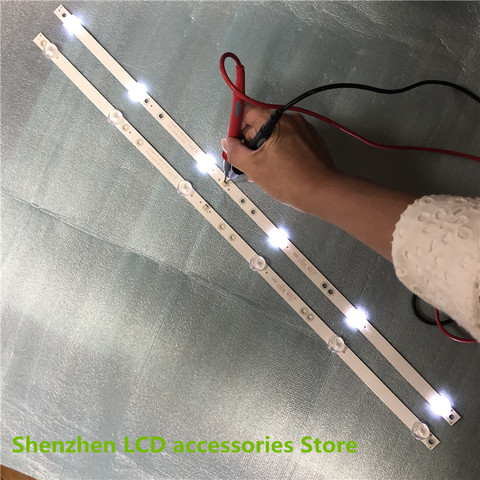 8piece/lot  for 6Leds HL-00320A30-0601S-07 A1 2 6 silver IP-LE32/495523 LCD TV backlight bar  585mm   6lamp   6V   100%NEW ► Photo 1/6