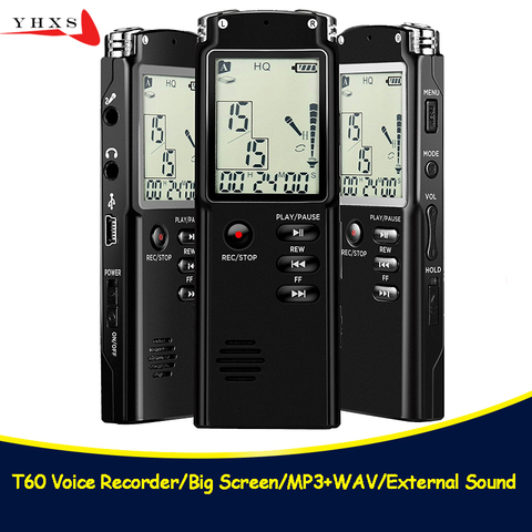 Portable 32GB Original Voice Recorder USB Professional 96 Hours LCD Dictaphone Digital Audio Voice Recorder with WAV MP3 Player ► Photo 1/5