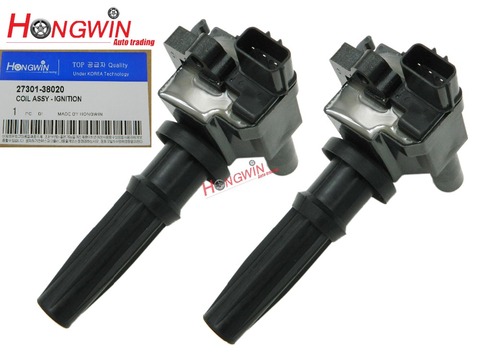 ONE SET OF 2PCS NEW Ignition Coil Fits Hyundai Santa Fe Sonata Kia Optima 2.4L 4cyl 199-2006 UF285 / 5C1155 / 27301-38020 ► Photo 1/6