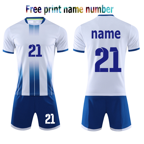 Custom Soccer Jjersey Set Men Football Uniform,Soccer Jerseys Futbol Child Football Set Suit 2022 New Men Tracksuit 3XS-3XL ► Photo 1/6