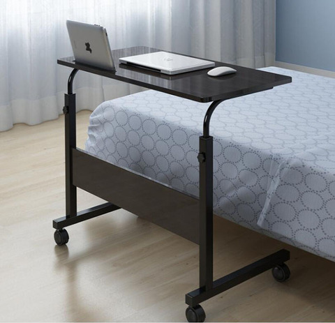 Adjustable Computer Desk with Wheels Portable Laptop Desk Rotate Notebook Bed SofaTable Can be Lifted Standing Desk ► Photo 1/6