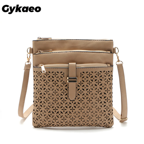 2022 Fashion Small Bag Women Messenger Bags Soft PU Leather Hollow Out Crossbody Bag For Women Clutches Bolsas Femininas Bolsa ► Photo 1/5