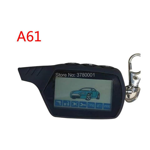 A61 2-way LCD Remote Control Key Fob Chain Keychain A61 For Russian Vehicle Security Two Way Car Alarm System Starline A61 ► Photo 1/3