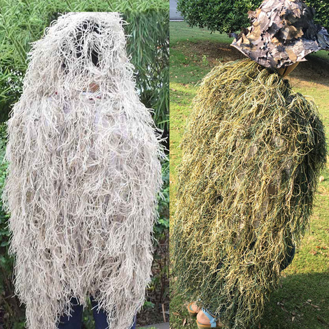 Hunting 3D Sniper Camouflage Ghillie Head Cover Desert Woodland Decoration Netting Ghillie Suit Clothing for Camping Fishing Bir ► Photo 1/6