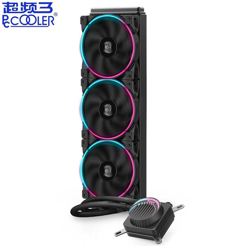 Pccooler GI-AH360C AH280C CPU Water Cooler 120mm HALO RGB Fan For AMD AM4 AM3 intel 2011 2066 115X CPU Liquid Cooling Radiator ► Photo 1/6