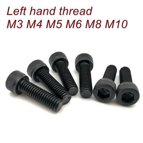 Left hand thread screws  M3 M4 M5 M6 M8 M10  Grade12.9 DIN912 Left hand thread Hex Socket Head Cap Screw ► Photo 1/6
