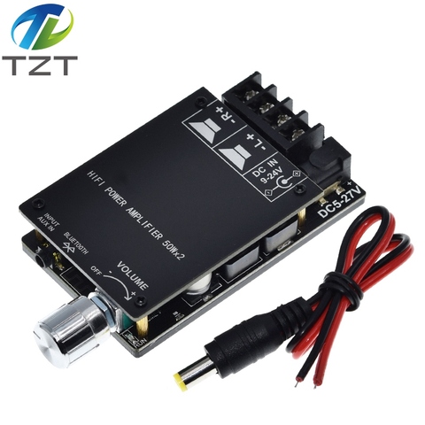 HIFI Wireless Bluetooth 5.0 TPA3116 Digital Power Audio Amplifier board TPA3116D2 50WX2 Stereo AMP Amplificador Home Theater ► Photo 1/6