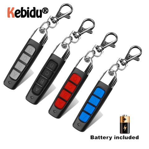 KEBIDU Portable Cloning Remote Control Electric Copy Controller Mini Wireless Transmitter Switch 4 Buttons Car Key Fob 433MHz ► Photo 1/6