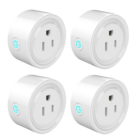 Mini Wifi Smart Plug Outlet Work with Alexa, Google Home, 2.4G Wifi Only, No Hub Required,(4 Pack) ► Photo 1/6