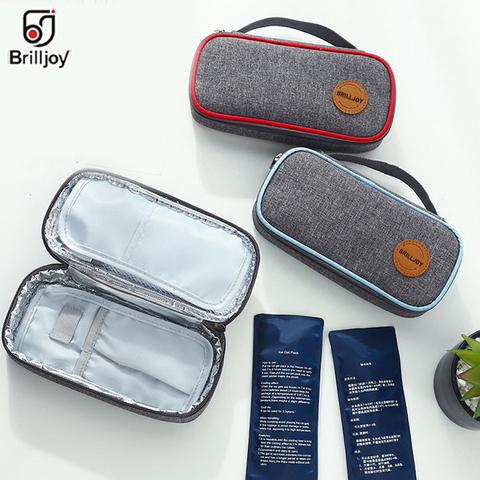 Brilljoy Medical cooler bag Insulin portable refrigerated box Drug insulated bag ice bag Environmentally Aluminum Foil ice bag ► Photo 1/6