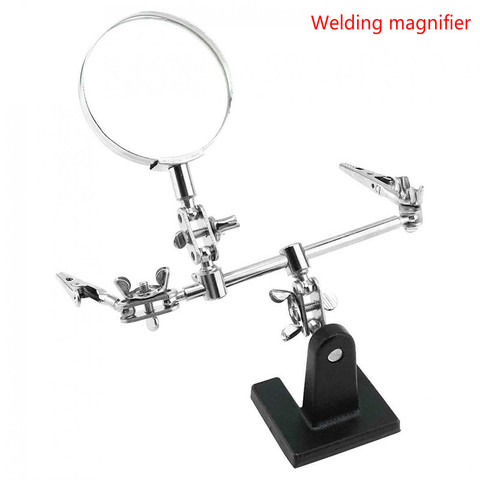 1 set of welding desktop magnifying glass mobile phone repair platform bracket welding repair tool 360 degree rotation ► Photo 1/5