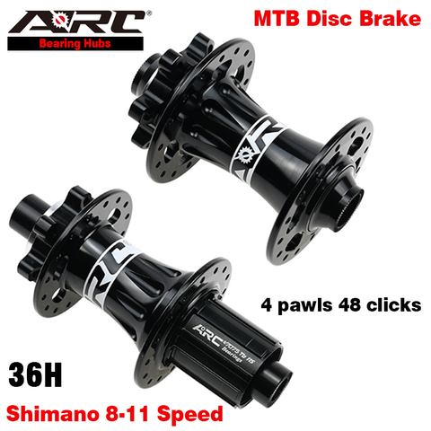 ARC 4 Sealed Bearing Disc Brake Bicycle Hub MTB Mountain Bike Hub 36 Hole 4 Pawls 48 Ring 8-11 Speed Red Blue Black Wheelset Hub ► Photo 1/6