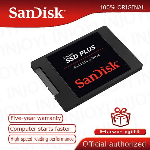 Sandisk SSD PLUS 120GB 240GB 480GB Internal Solid State Disk Hard Drive SATA3 2.5 for Laptop Desktop PC ► Photo 1/6