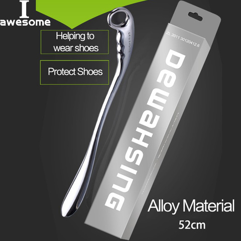 Professional 52cm Length Alloy Metal Shoe Horns For Convenient Wearing Shoes Horn And Spoon Leather High Heel Shoe Hanging Spoon ► Photo 1/6