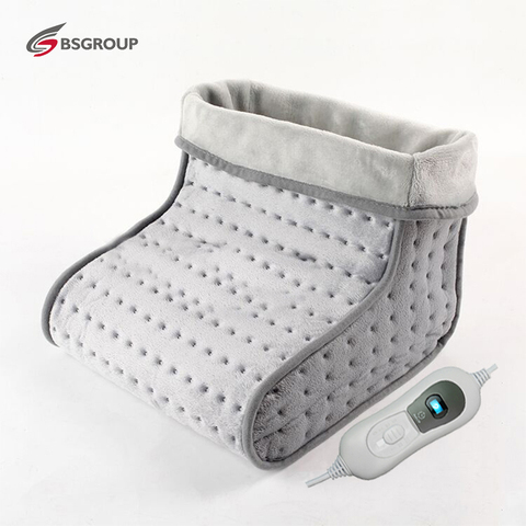 220V - 240V 100W Portable Soft Synthetic Wool Liner and Microplush Cover Washable Electric Foot Warmer Heated Booties EU Plug ► Photo 1/6