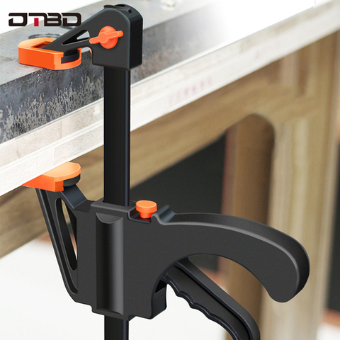 DTBD Spreader Work Bar Clamp F Clamp Gadget Tool DIY Hand Speed Squeeze Quick Ratchet Release Clip Kit 4 Inch Wood Working ► Photo 1/6