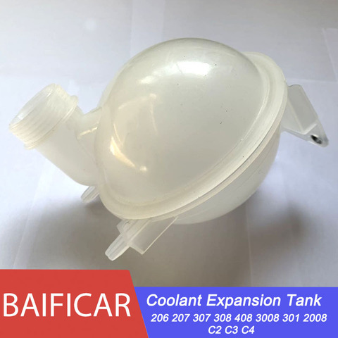Baificar Brand New Coolant Expansion Tank Bottle & Cap 9800777280 For Peugeot 206 207 307 308 408 3008 301 2008 Citroen C2 C3 C4 ► Photo 1/5