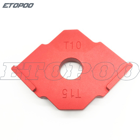 1Pcs Woodworking Trimming Round Targeting Templates Ruler Woodworking Engraving Bakelite Milling Aluminum Alloy Arc Steel Ruler ► Photo 1/1