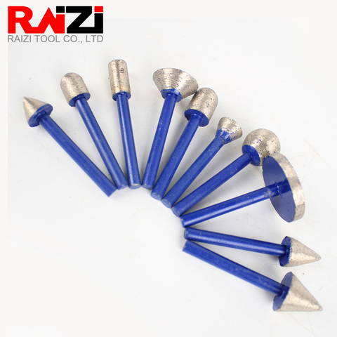 Raizi 5pcs/lot Sintered Diamond Burr Set 1/4