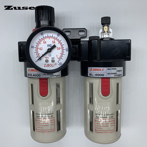 Zusen BFC-2/3/4000 1/4' 3/8' 1/2' Compressor Air Pneumatic Adjustable Filter Regulator Lubricator Control Units FRL ► Photo 1/2