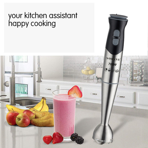 SOKANY Portable 2 Speed Stainless Steel Electric Blender Fruit Vegetable Nut Juice Smoothie Baby Food Mixer Kitchen Hand Blender ► Photo 1/6
