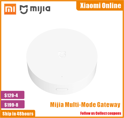 Xiaomi Mijia Multi-Mode Gateway ZigBee 3.0 WIFI Bluetooth Mesh Hub Voice Remote Control works With Mi Home APP Apple Homekit ► Photo 1/6